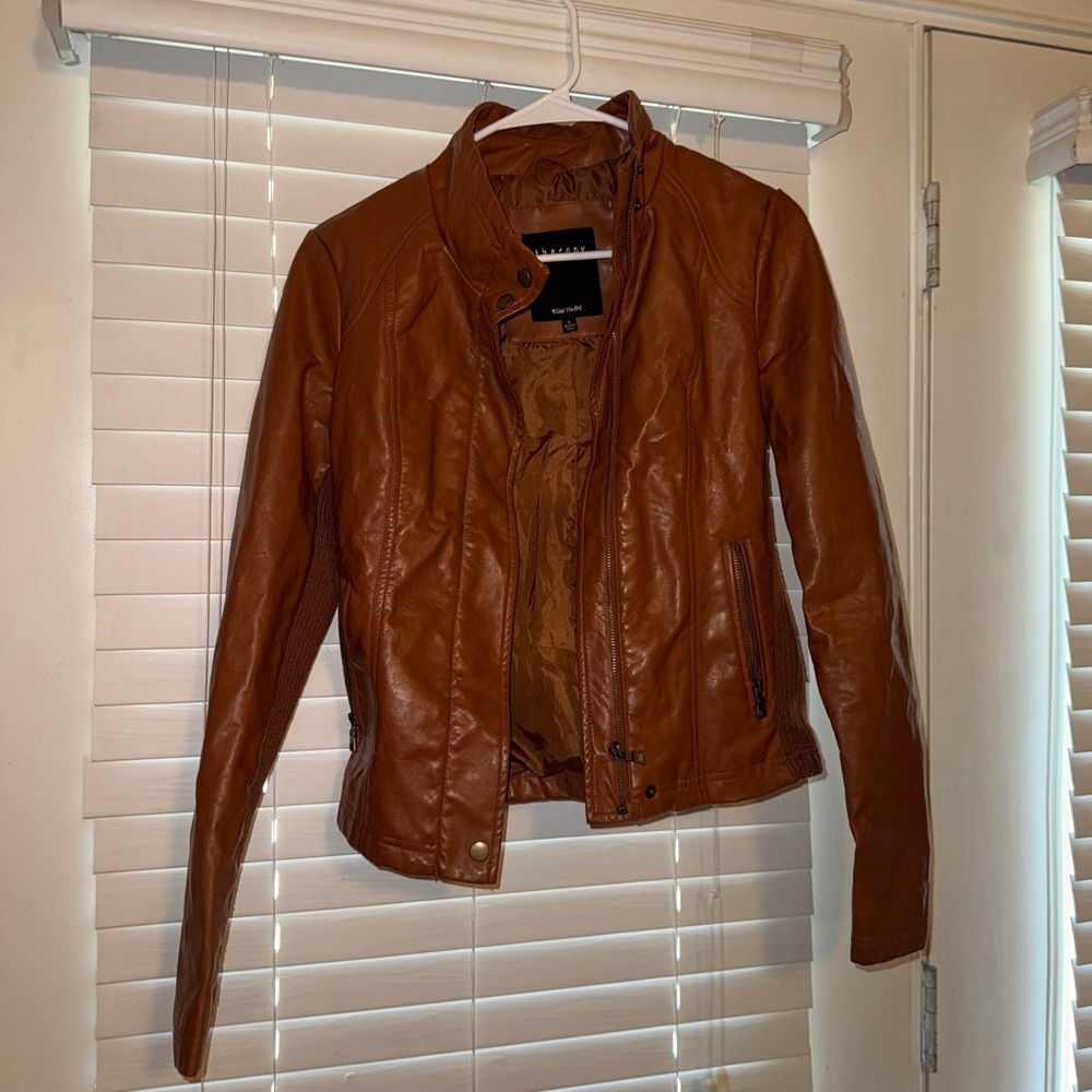 Therapy Tan Leather Jacket